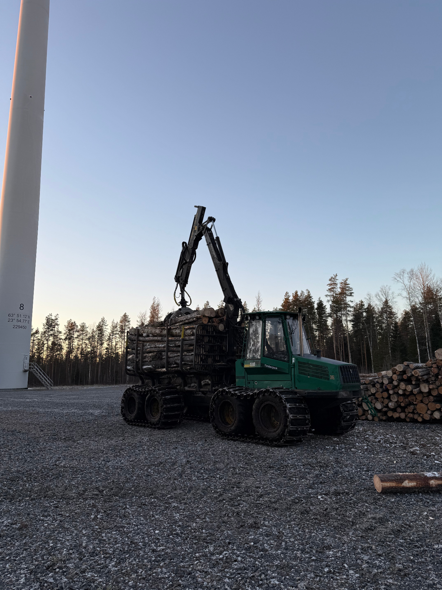 Timberjack 1110 ajokone