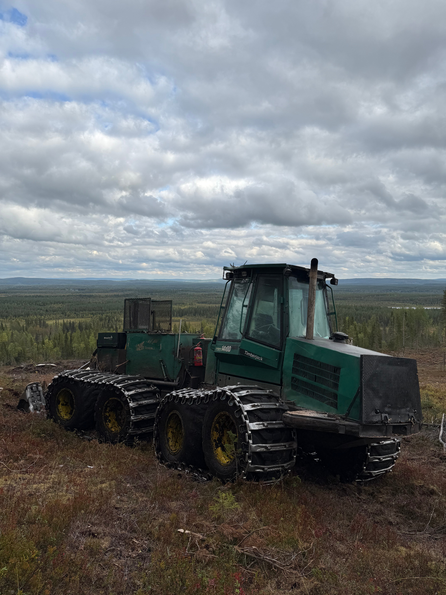 Timberjack 1410D + Bracke – Laikkumätästys